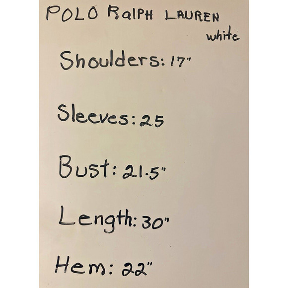 Polo Ralph Lauren Women's White Eyelet Floral Sheer Button Up Top Size SP - Picture 10 of 10